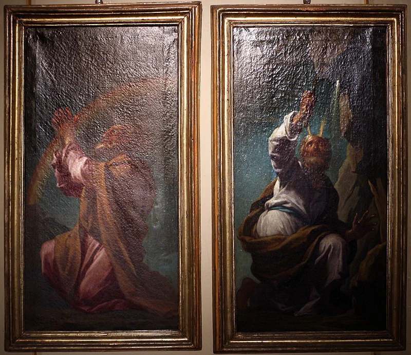Noè e l'iride dopo il diluvio, e Mosè fa sgorgare l'acqua dalla roccia - Pinacoteca Civica, Ancona
